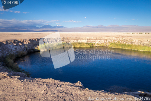 Image of Ojos del salar landmark in San Pedro de Atacama, Chile