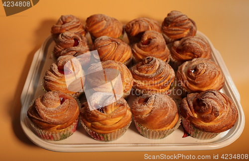 Image of American cruffins with jam 