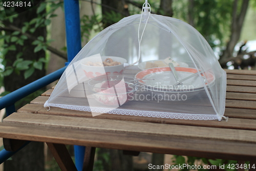 Image of  Breakfast in gazebo