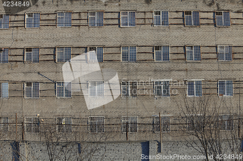 Image of  Gratings on windows prison