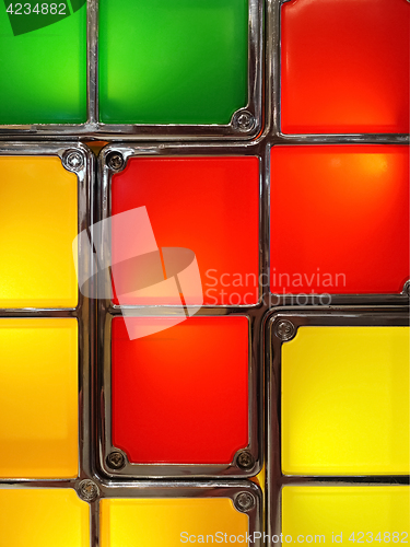 Image of Colorful abstract lamp detail