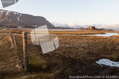 Image of Icelandic landscape during winter