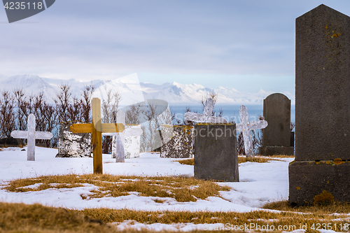 Image of Old icelandic cemetery on Snaefellsnes peninsula