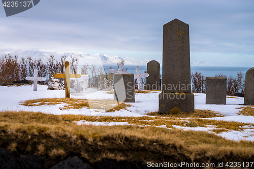 Image of Old icelandic cemetery on Snaefellsnes peninsula