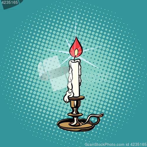 Image of vintage religious candle