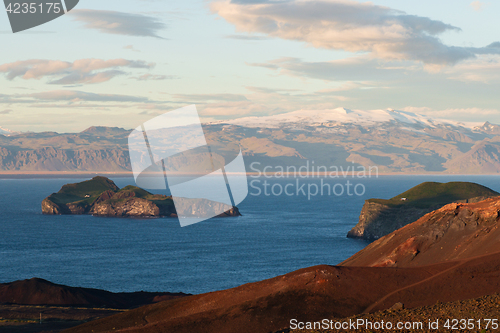 Image of Rocks and the coast at vestmannaeyjar island