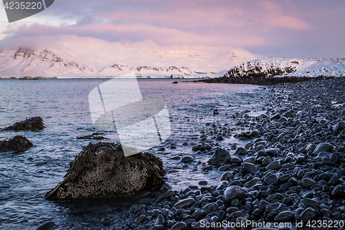 Image of mountainous landscape near Reykjavik, Iceland