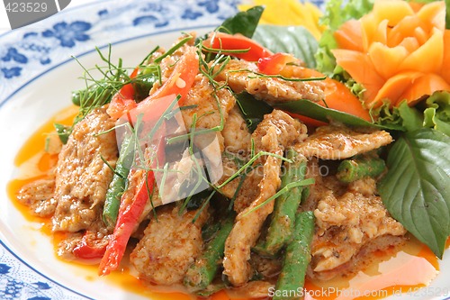 Image of Thai Food Dry Chicken curry