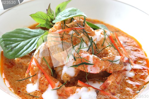 Image of Thai food Shrimp curry