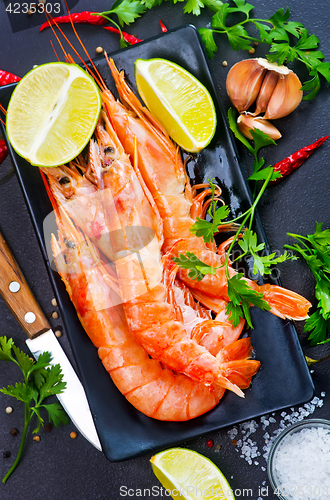 Image of boiled shrimps
