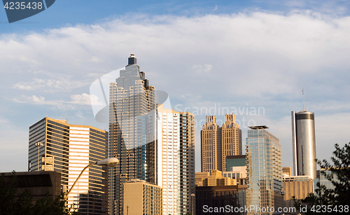 Image of Building Selection Highrise Office Hotels Downtown Atlanta Georg