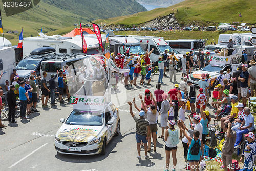 Image of RAGT Semences Caravan in Alps - Tour de France 2015