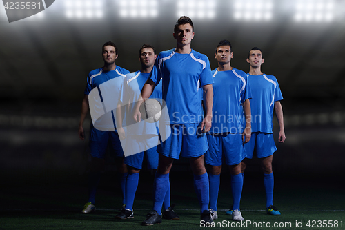 Image of soccer players team