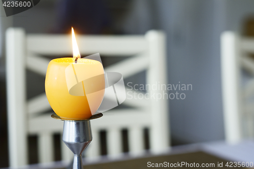Image of yellow easter candle