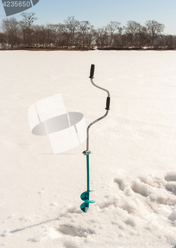 Image of auger for fishing