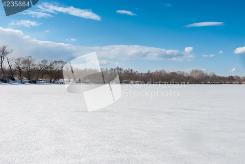 Image of frozen river