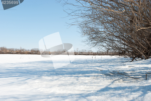 Image of frozen river