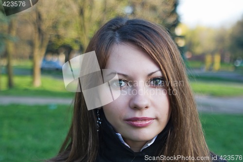 Image of Portrait of the nice girl outdoor 7