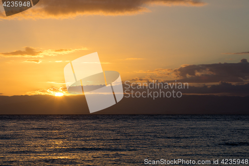 Image of Idylic sunset over indian ocean, Madagascar