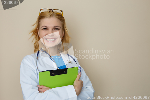 Image of Photo of doctor with phonendoscope