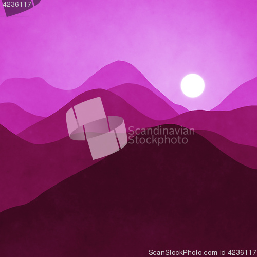 Image of pink landscape background