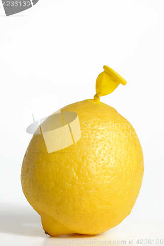 Image of Abstract lemon from balloon