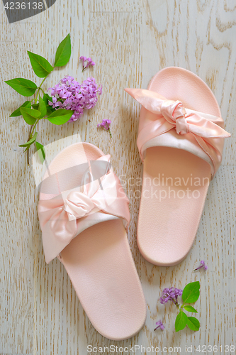 Image of Rose pink woman slippers 