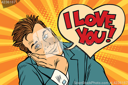 Image of I love you businessman