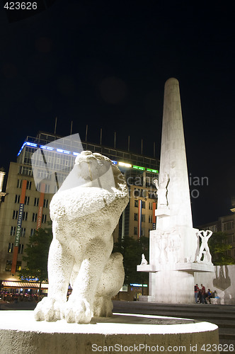 Image of national monument dam square amsterdam