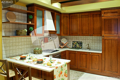 Image of Country kitchen brown