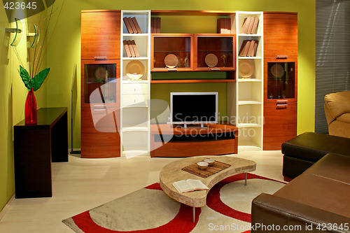 Image of Green living room