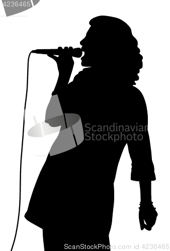 Image of Female singing