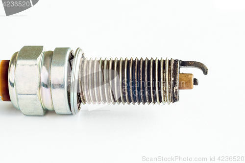 Image of Damaged sparking-plug for car