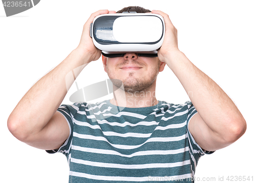 Image of Man in VR glasses