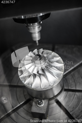 Image of Metalworking CNC milling machine.