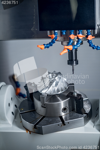 Image of Metalworking CNC milling machine.