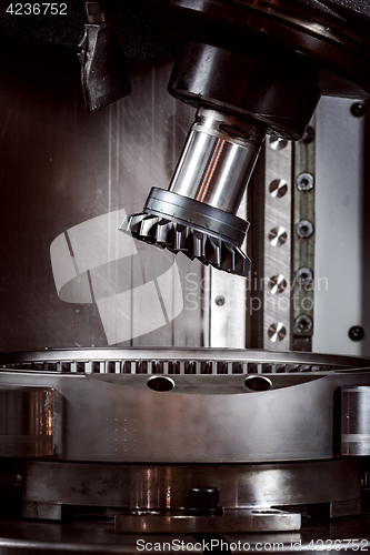 Image of Metalworking CNC milling machine.