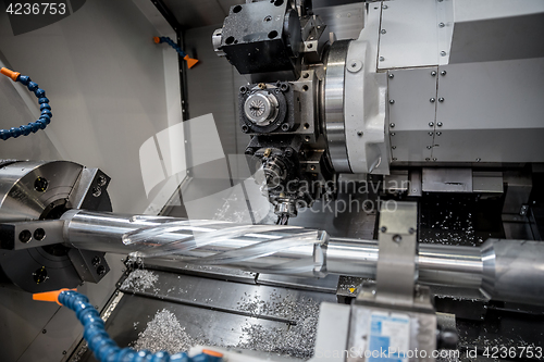 Image of Metalworking CNC milling machine.