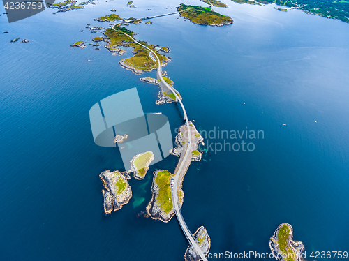 Image of Atlantic Ocean Road aerial photography.