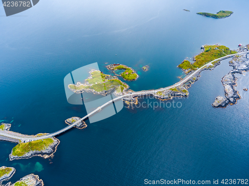 Image of Atlantic Ocean Road aerial photography.