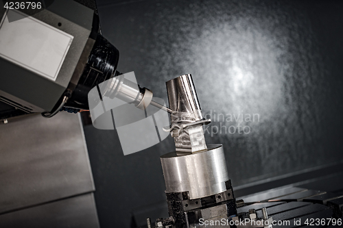 Image of Metalworking CNC milling machine.