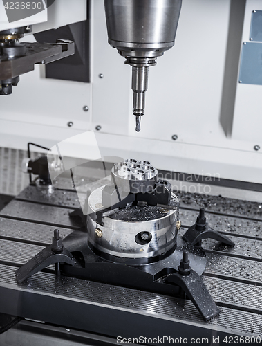 Image of Metalworking CNC milling machine.