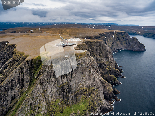 Image of North Cape (Nordkapp) aerial photography,