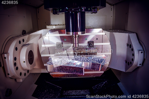 Image of Metalworking CNC milling machine.