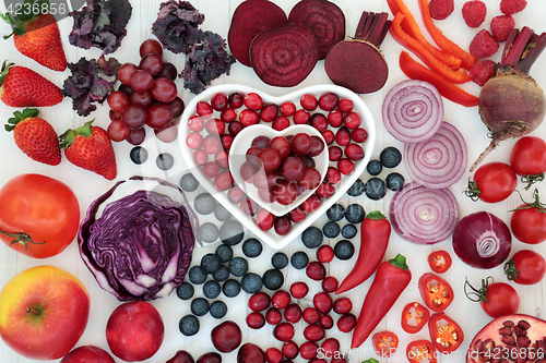 Image of Purple and Red Health Food