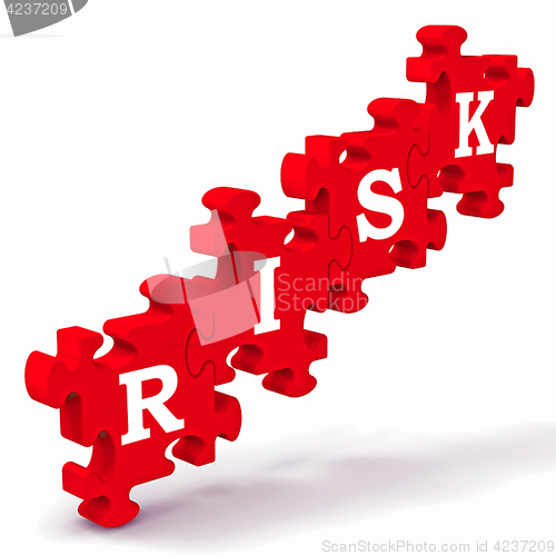 Image of Risk Puzzle Showing Crisis And Problems