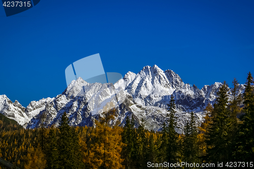 Image of Peaks of mountains