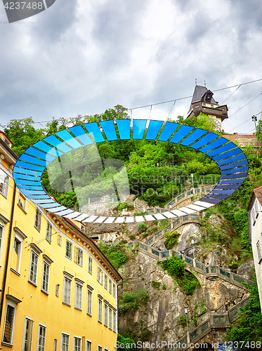 Image of View of the Schlossbergplatz square, Graz