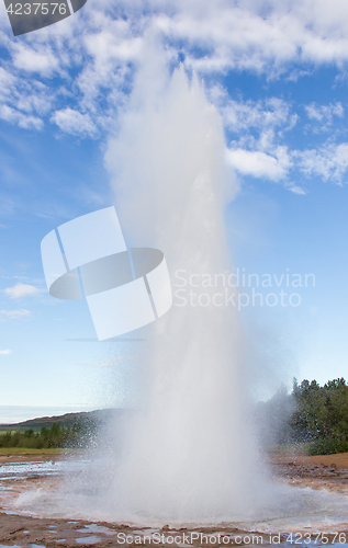 Image of Strokkur eruption in the Geysir area, Iceland