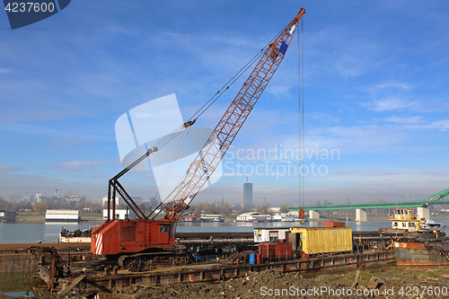 Image of Crane Barge